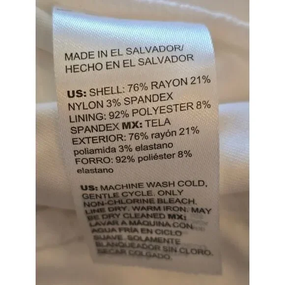 Chico’s White Stretch Skort Size 4 (US 20) Pockets Casual Resort Classic Comfy - Picture 7 of 9